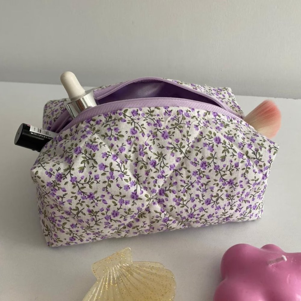 Purple Makeup Bag